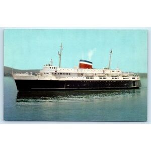 Car Ferry Bluenose Yarmouth Nova Scotia to Bar Harbor Maine Postcard